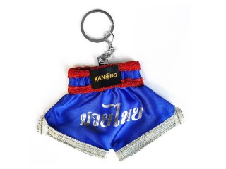 Kanong Muay Thai Shorts 鑰匙圈：藍色的